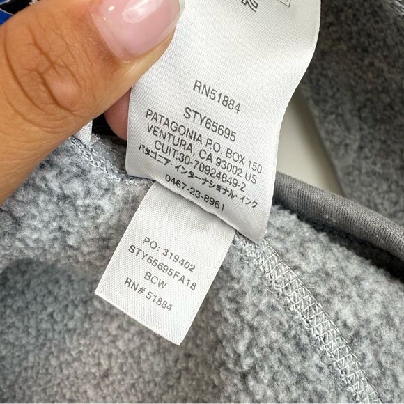 PATAGONIA Girls' Better Sweater 1/4 Zip Pullover Size XL Birch White Style 65695 - Picture 7 of 7